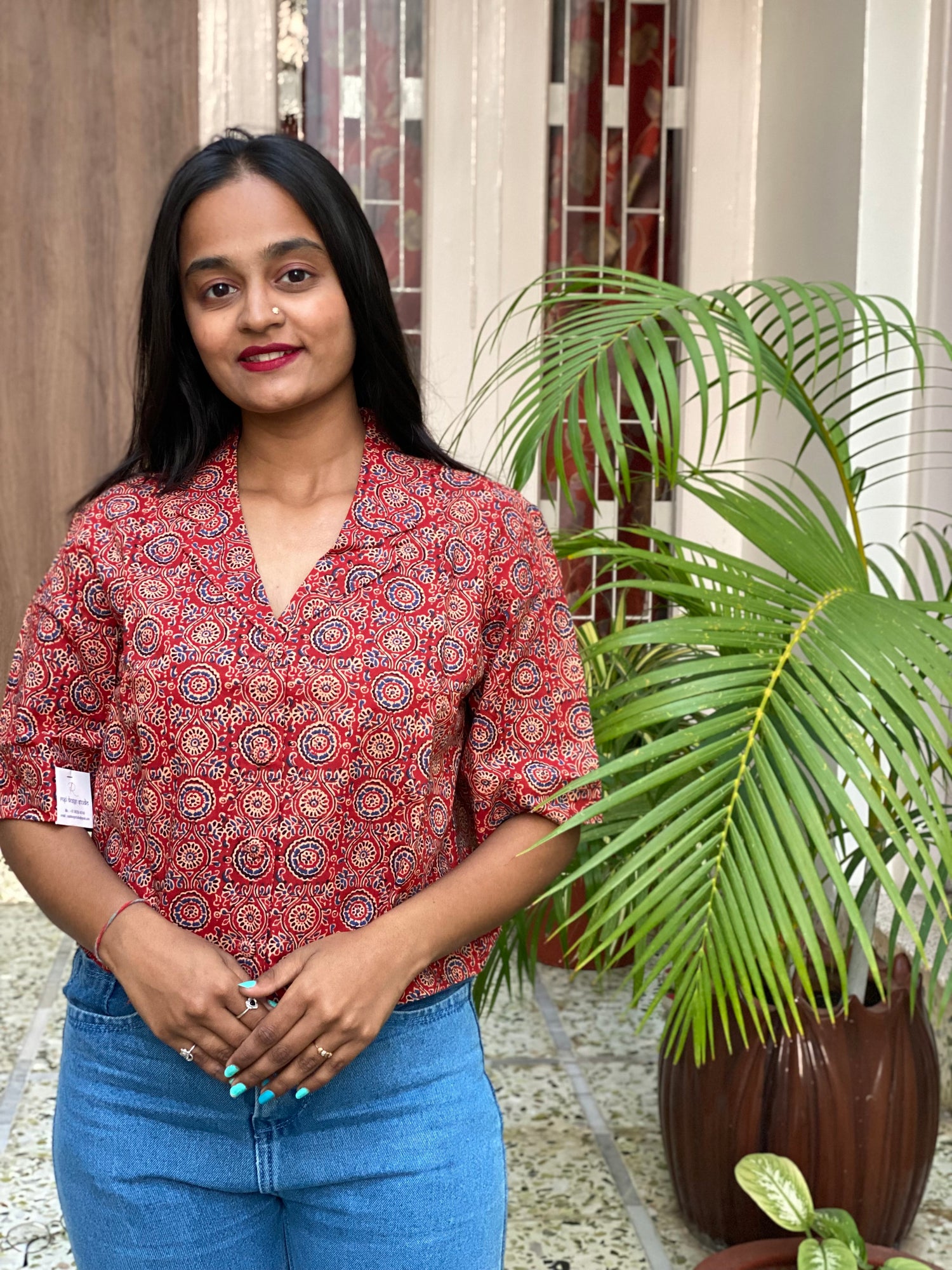 Ajarakh crop shirts