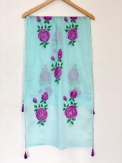 Hand painted scarf