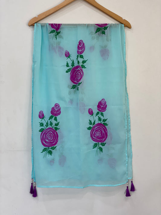 Hand painted scarf