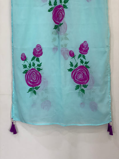 Hand painted scarf