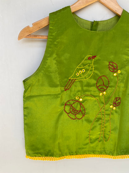 Bright Green Blouse