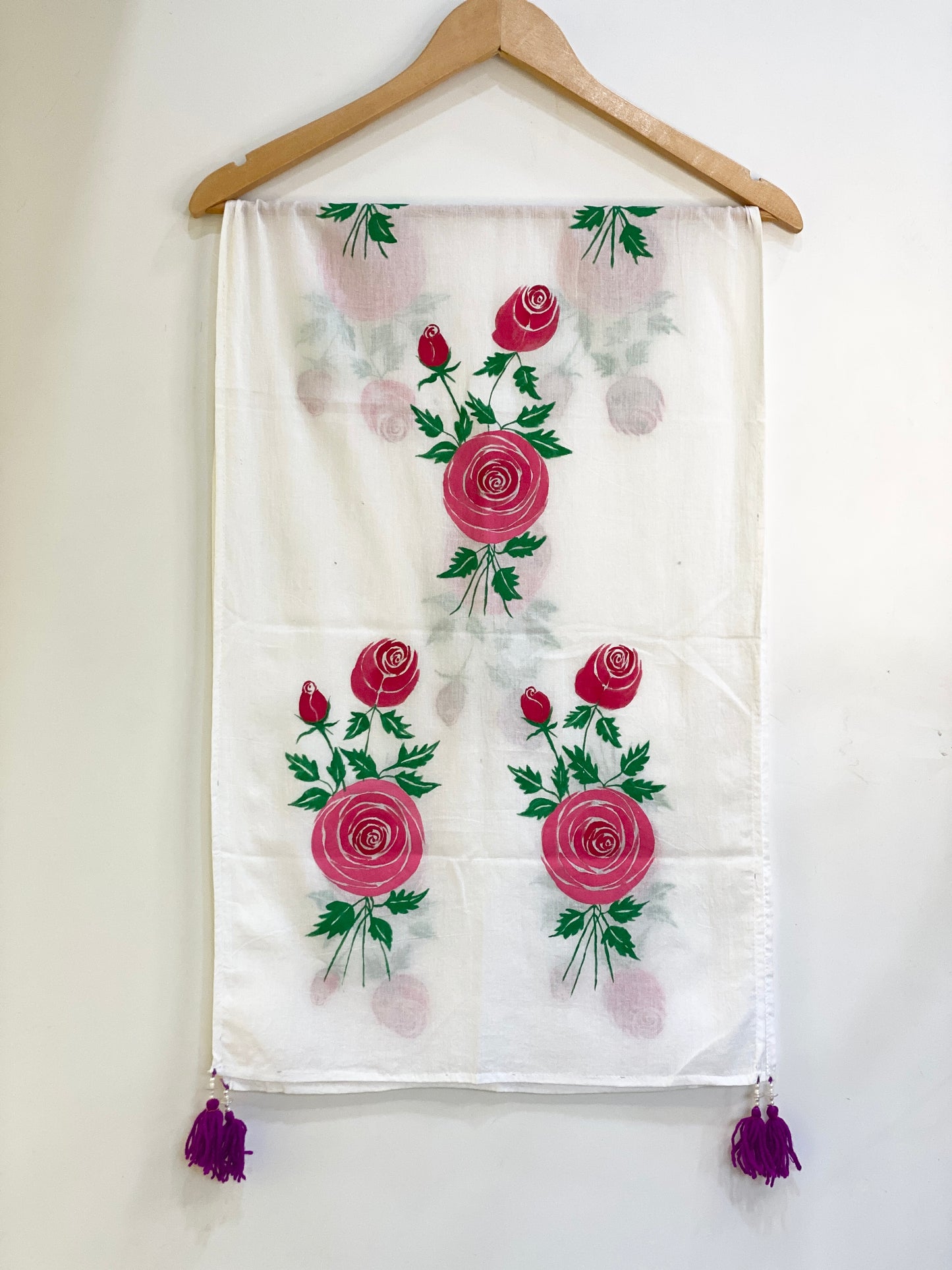 Hand painted scarf