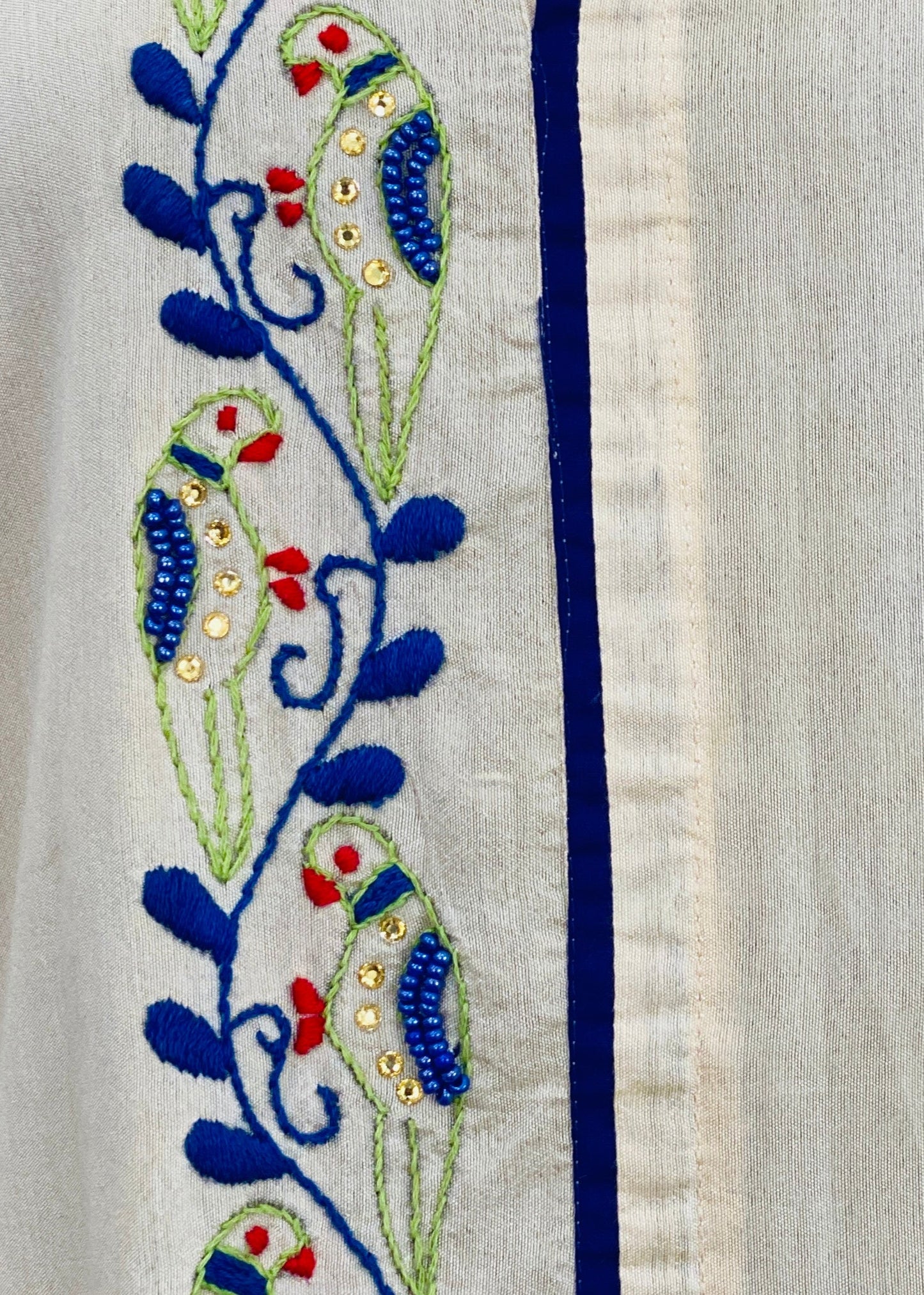 Silk handwork kurti