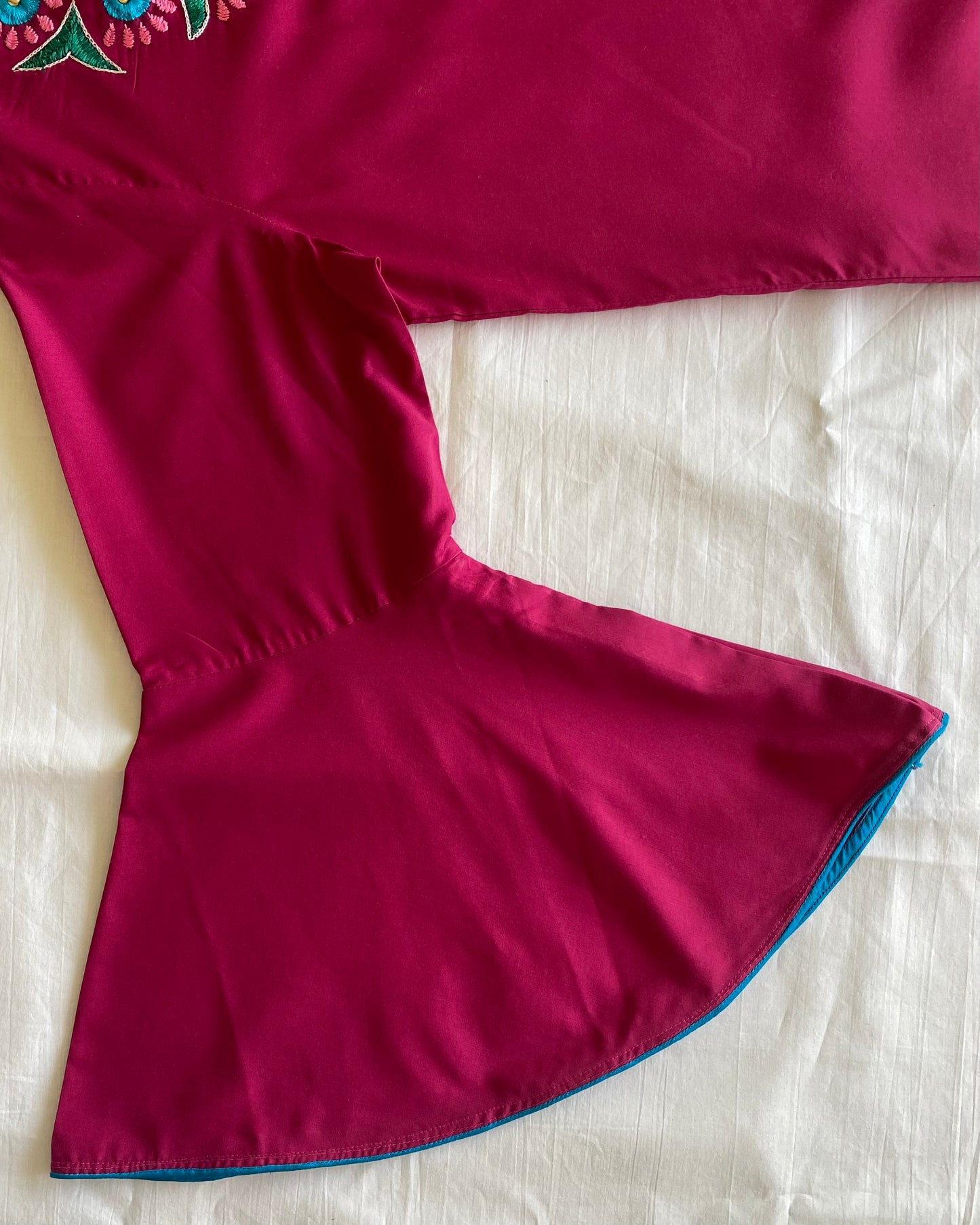 Silk handwork kurti