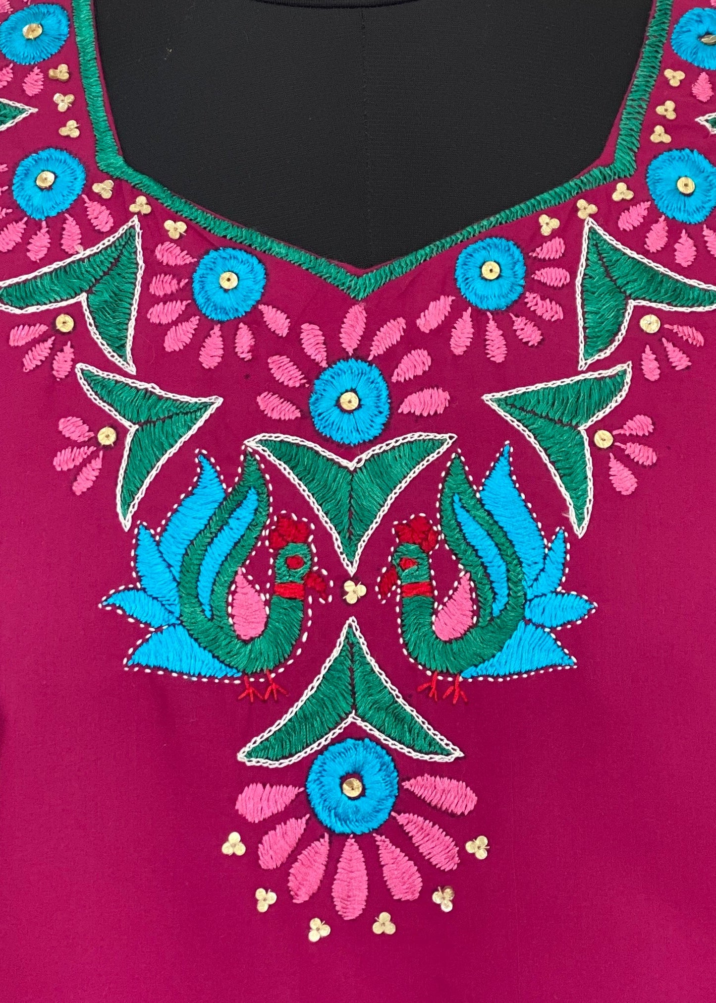 Silk handwork kurti