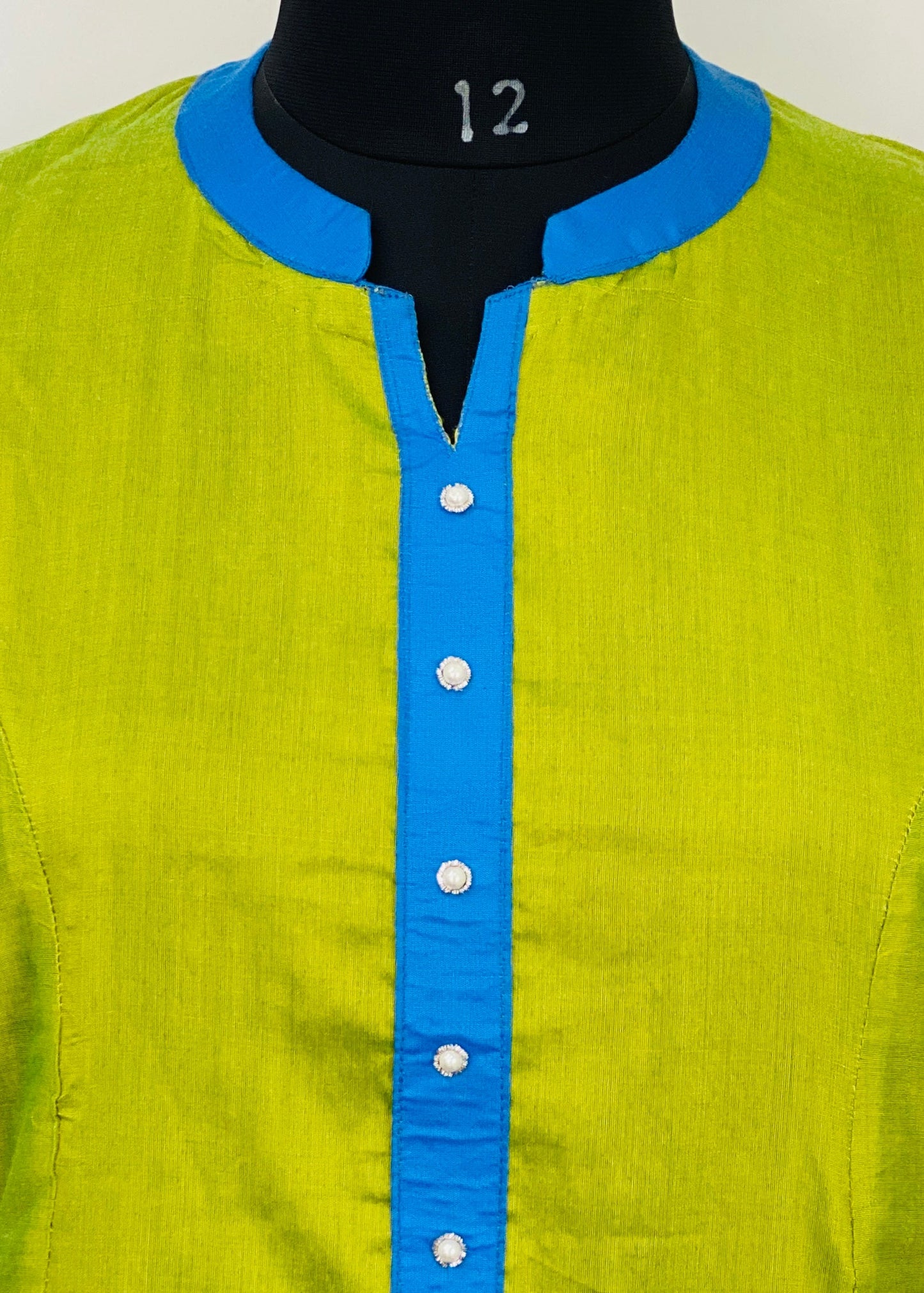 Silk handwork kurti